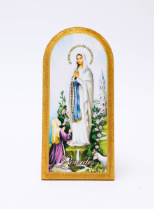 Obraz półokrągły (M) - Matka Boża Lourdes