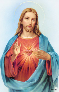 Serce Jezusa - Obrazek jednostronny
