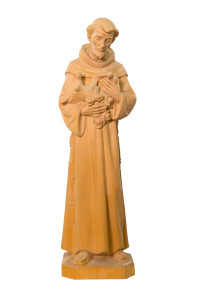Święty Franciszek, rzeźba drewniana, wysokość 28 cm