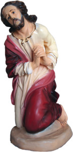 Figura Chrystusa w Ogrójcu, materiał żywiczny, wysokość 54 cm