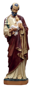 Figura św. Józefa Opiekuna, materiał żywiczny, wysokość 80 cm