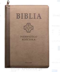 Biblia Pierwszego Kościoła, brązowa z paginatorami i suwakiem
