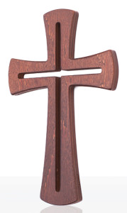 Drewniany Krzyż na ścianę
