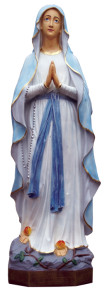 Figura Matki Bożej Lourdes, materiał żywiczny, wysokość 130 cm