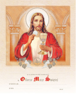 Obrazki komunijne Jezu Chrystus