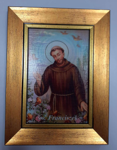 Obraz Święty Franciszek 20,5x15 cm