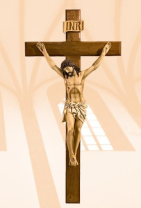 Korpus Chrystusa 100 cm na krzyżu, 165x78