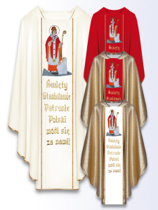 Ornat z wizerunkiem  św. Stanisława patrona Polski