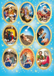 Naklejki Boże narodzenie MIX 