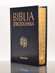 BIBLIA JEROZOLIMSKA - skóra ekologiczna, złocone brzegi paginatory