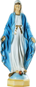 Figura Matki Bożej Niepokalanej, materiał żywiczny, wysokość 91 cm