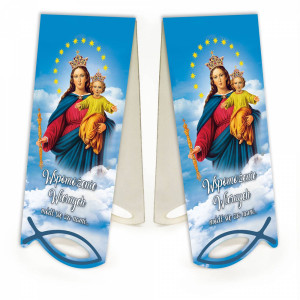 Matka Boża Wspomożycielka - Zakładka papierowa z magnesem