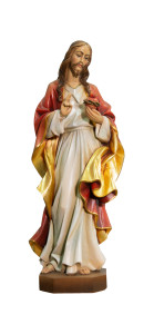 Serce Jezusa, rzeźba drewniana, wysokość 60 cm