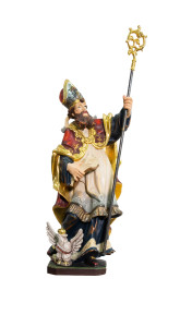 Święty Stanisław Biskup, rzeźba drewniana, wysokość 60 cm