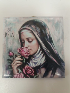 Obrazek ceramiczny Święta Rita 10x10 cm lub 15x15 cm 
