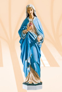 Figura Matki Bożej Niepokalane Serce Maryi, wysokość 120 cm