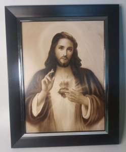 Obraz w ramie Najświętsze Serce Jezusa, 38 x 48 cm