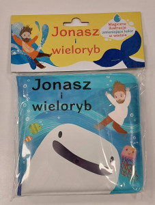 Jonasz i wieloryb. Magiczne ilustracje zmieniające kolor w wodzie