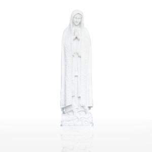 Figura z marmuru Matka Boża Fatimska 160 cm ręcznie rzeźbiona