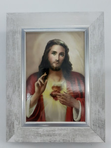 Obraz w ramie Serce Jezusa, 15 x 20 cm