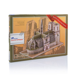 Puzzle 3D - Katedra Notre-Dame w Paryżu