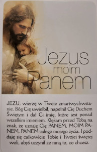 Obrazek plastikowy Jezus moim Panem