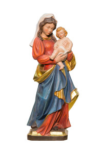 Madonna, drewniana rzeźba złocona, wysokość 56 cm
