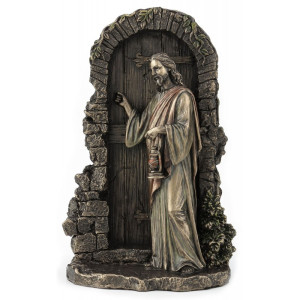 Figura Jezus Pukający Do Drzwi, wysokość 24 cm