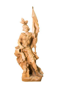 Święty Florian, rzeźba drewniana, wysokość 60 cm