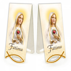 Matka Boża Fatimska - Zakładka papierowa z magnesem