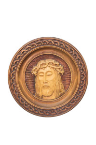 Głowa Chrystusa w talerzu, średnica 34 cm