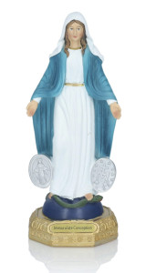 Figurka Matka Boża Niepokalana z cudownym medalikiem
