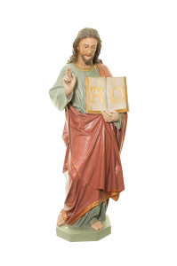Jezus Alfa i Omega, rzeźba antyczna, wysokość 90 cm