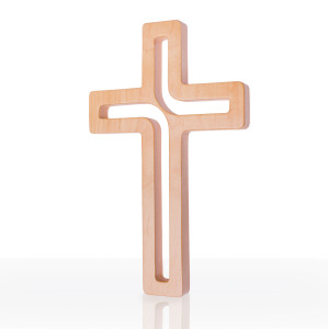 Krzyż wiszący, drewniany, różne rozmiary (50 sztuk)