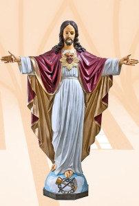 Figura Serce Pana Jezusa, wysokość 135 cm