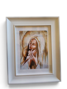 Obraz Ramka Drewniana Duża ( 30x25) - Maryja