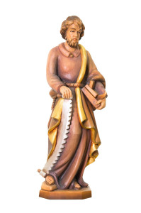 Święty Józef, rzeźba drewniana, wysokość 40 cm