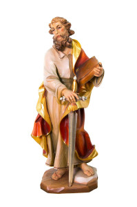 Święty Paweł, rzeźba drewniana, wysokość 45 cm
