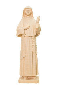 Święta Faustyna, rzeźba drewniana, wysokość 40 cm