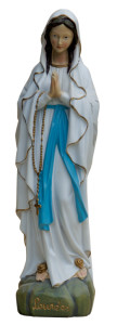 Figura Matki Bożej Lourdes, materiał żywiczny, wysokość 55 cm