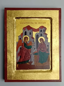 Ikona bizantyjska - Zwiastowanie, 18 x 14 cm