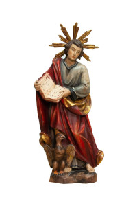 Święty Jan Ewangelista, rzeźba drewniana, wysokość 36 cm