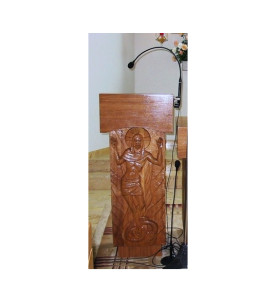 Ambona drewniana z wizerunkiem Jezusa