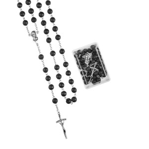 Różaniec Lawa Wulkaniczna- 8 mm