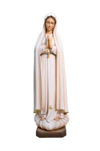 Madonna Fatimska, rzeźba drewniana, wysokość 120 cm