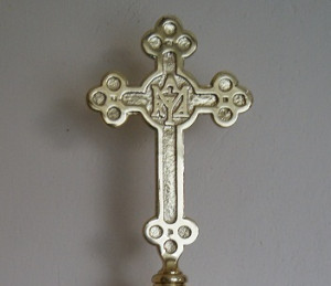 Zwieńczenie kościelne, głowica do sztandaru - krzyż