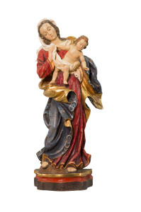 Madonna, rzeźba drewniana w stylu barokowym, wysokość 63 cm