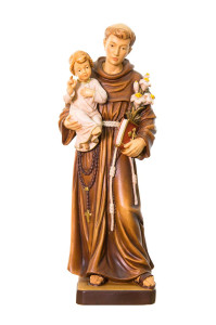Święty Antoni, rzeźba drewniana, wysokość 40 cm