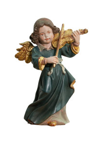 Anioł ze skrzypcami, rzeźba antyczna, wysokość 20 cm