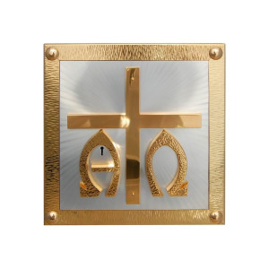 Tabernakulum z symbolem Alfy i Omegi